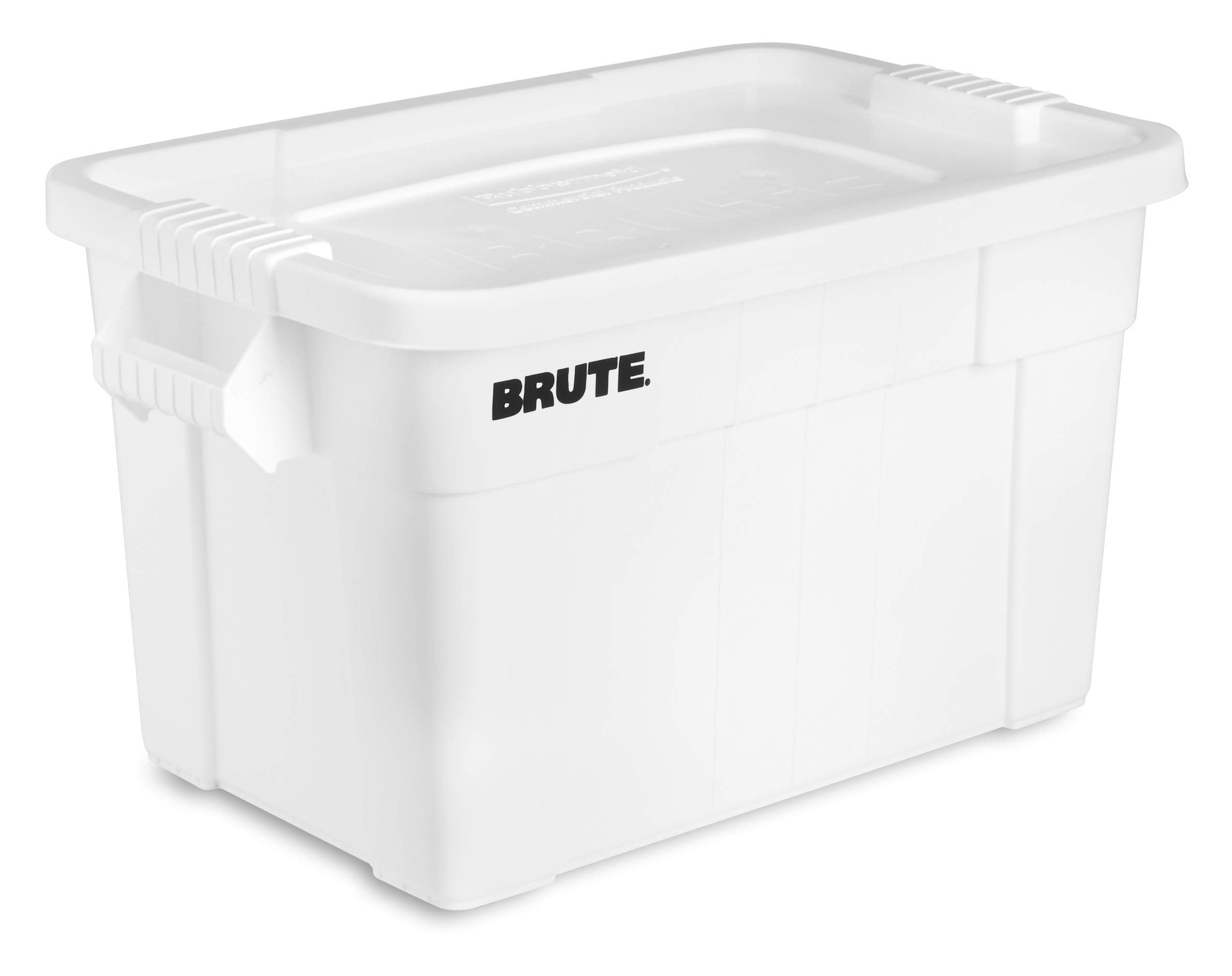 Rubbermaid Commercial Products BRUTE Tote Storage Container with Lid, 14-Gallon-included, Rugged/Reusable Boxes for Moving/Storing in Garage/Basement/Attic/Jobsite/Truck/Camping, Gray
