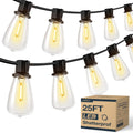 addlon 100FT LED Outdoor String Lights with Remote Waterproof Patio Lights with Shatterproof ST38 Replaceable Bulbs, Dimmable Outside Hanging Light Connectable for Porch, Backyard
