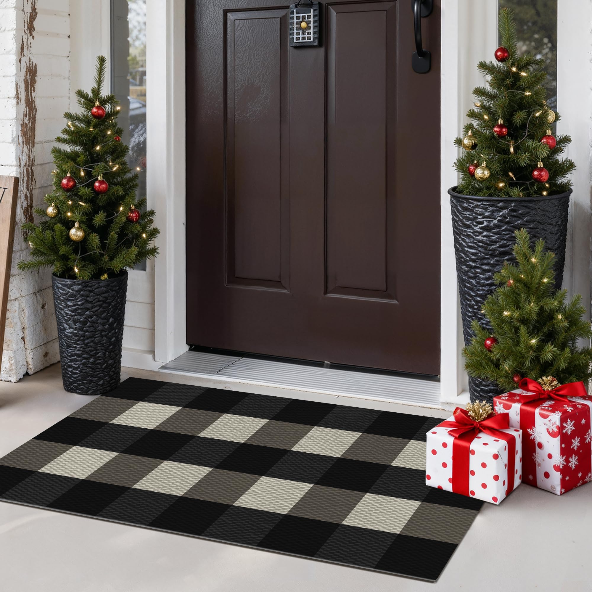 GENIMO Outdoor & Indoor Area Rug 5'x8', Waterproof, Non-Shedding, Easy Cleaning, Boho Mat for Patio, Living Room, Balcony, Dining Room, RV, Deck, Bedroom, Camping, Outside Carpet,Blue
