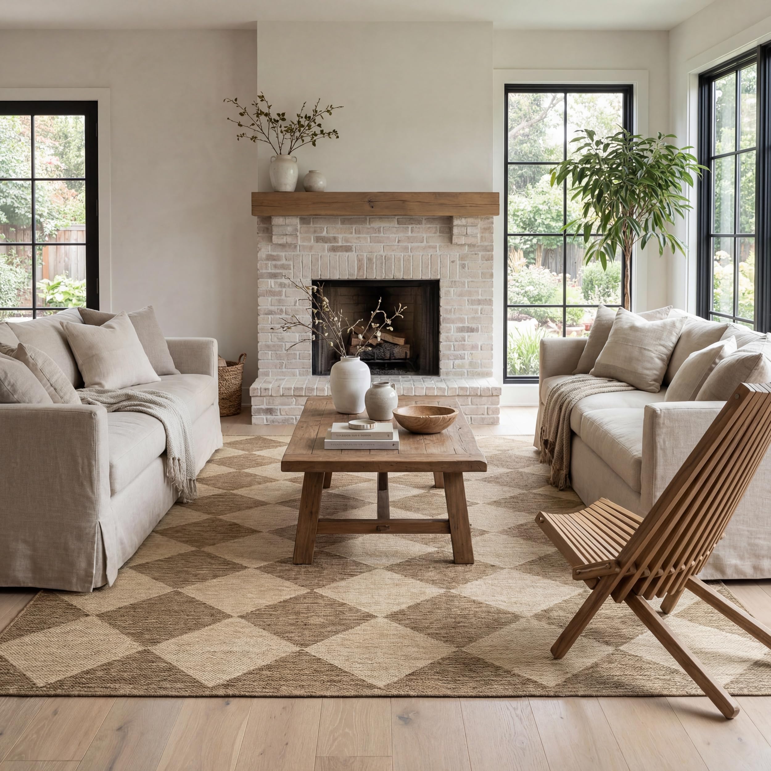 Nuloom Outdoor Performance Collection Sabina Dark Grey/Ivory, 8' x 10', Soft, High Traffic, Stain Resistant, Easy Clean, Durable Area Rug for Indoor/Outdoor Patio, Deck, Porch, Garden, Courtyard